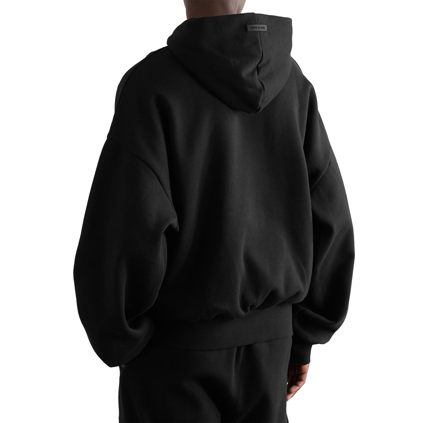 Fear Of God Essentials Black Hoodie Arch Text