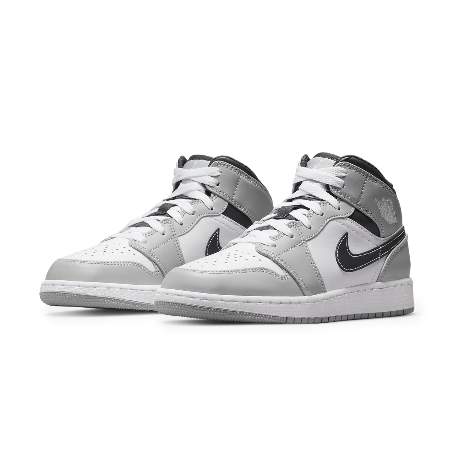 Jordan 1 Mid Anthracite Light Smoke Grey GS