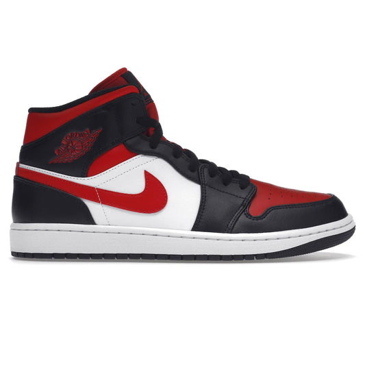 Jordan 1 Mid Fire Red Black M