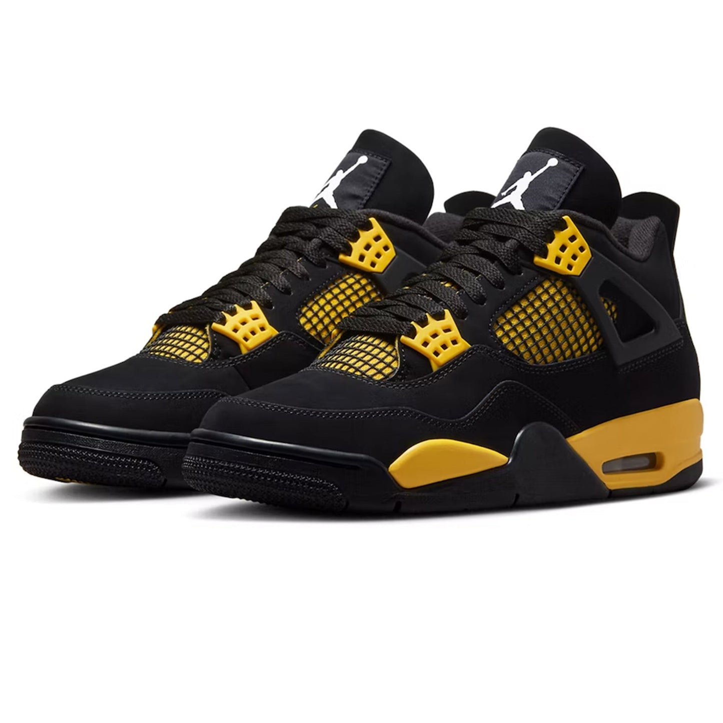 Jordan 4 Yellow Thunder Black